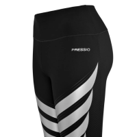 PRESSIO - Women - Power Tight - Mid Rise - Black/Silver